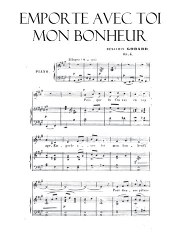 Emporte avec toi mon bonheur